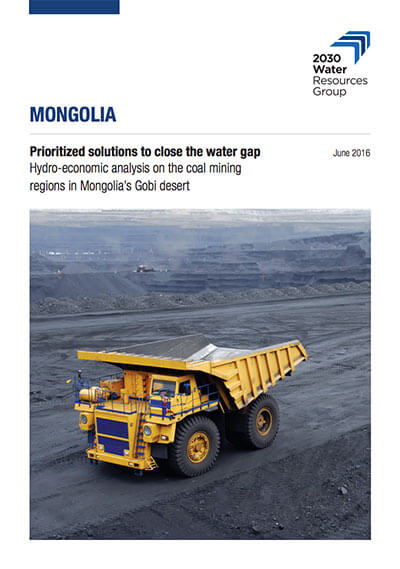 Hydro-economic analysis on the coal mining regions in Mongolia’s Gobi desert